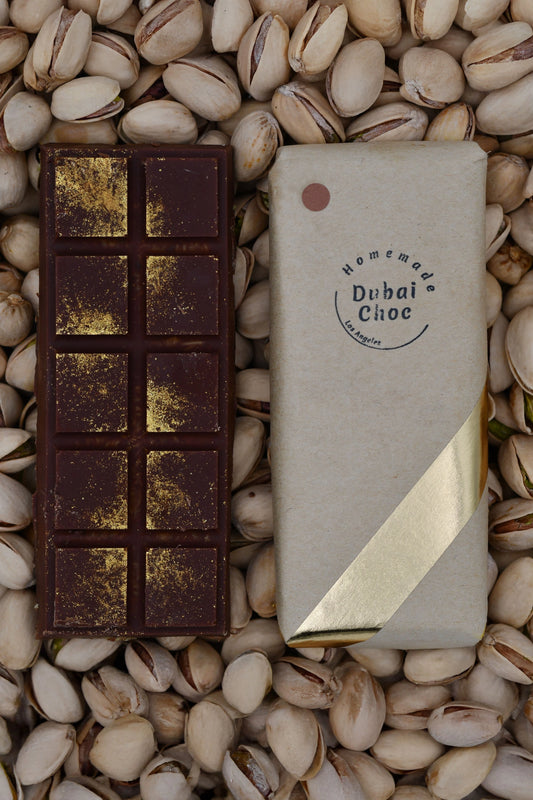 Pistachio Infused Milk Chocolate Bar - 100G